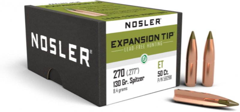 Nosler  Nosler 270 Caliber 130gr Expansion Tip® Lead Free (50ct) 59298