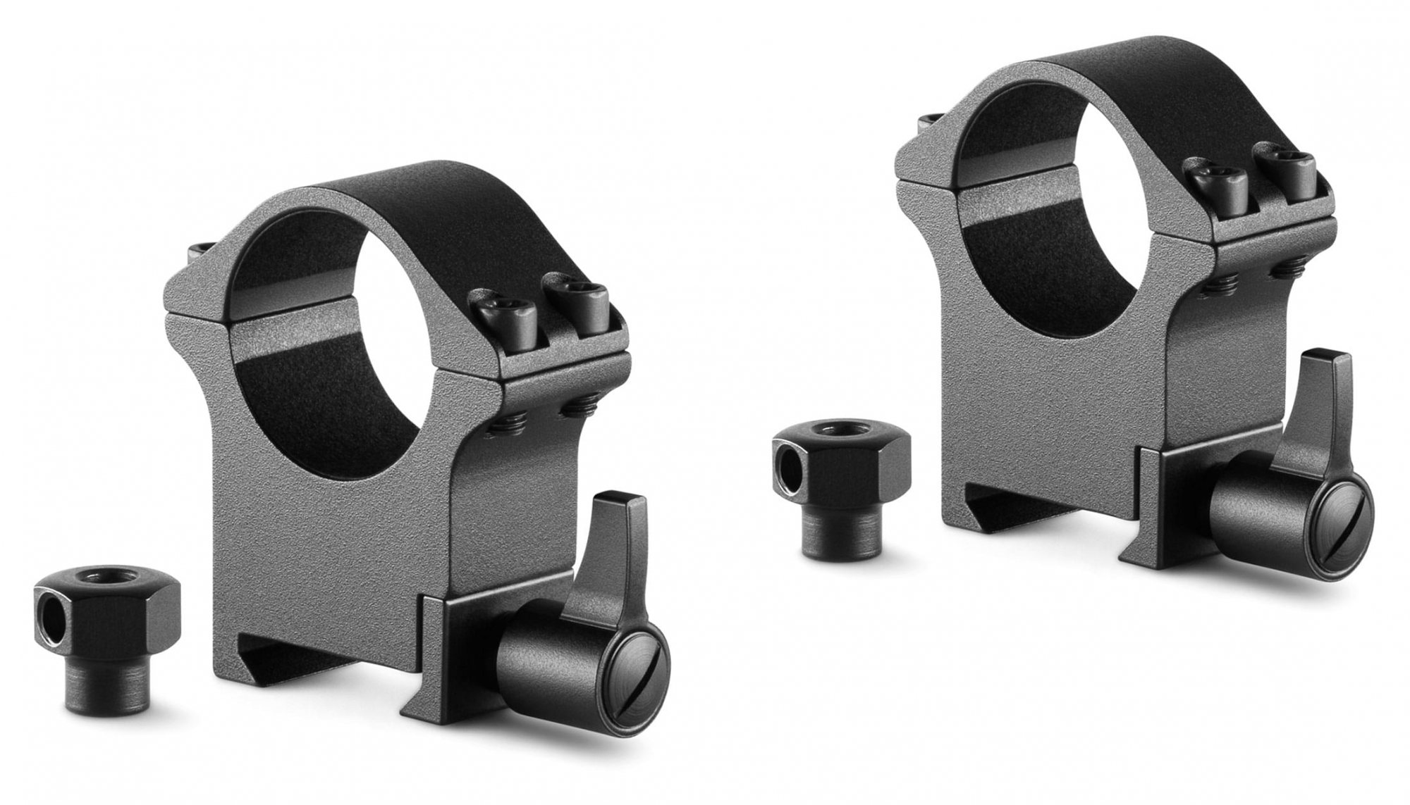 Hawke Pro Steel Ring 1" Mounts 2 Piece Weaver Rifleman Firearms