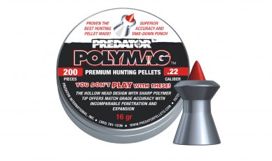 JSB Predator Polymag Air Rifle Pellets .20 & .22