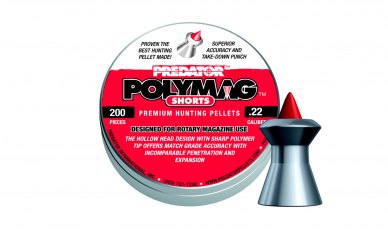 JSB Predator Polymag Shorts Air Rifle Pellets .22