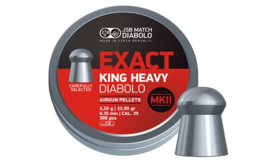 JSB Diabolo Exact King Heavy MKII Air Rifle Pellets .25