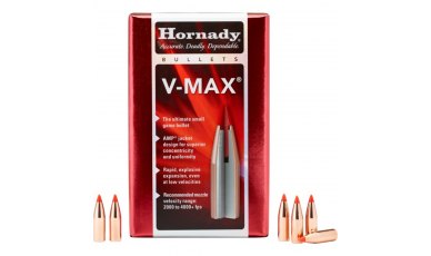Hornady .22 CAL 55gr V-MAX With Cannelure (22272)