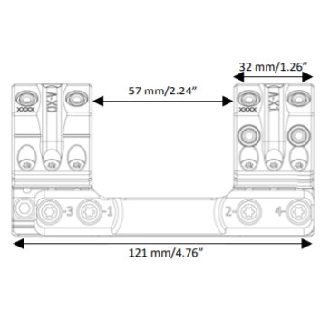 Spuhr SP-4602 Ø34 H38MM 6MIL Picatinny