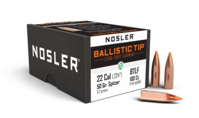 Nosler 22 Caliber 50gr Ballistic Tip® Lead Free (100ct) 45498