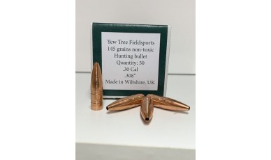 Yew Tree Fieldsports Non Toxic .30 Cal Bullets 145GR