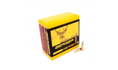 Berger 6 mm 95 Grain Very Low Drag (VLD) Hunting Rifle Bullet (24527)