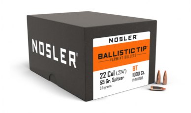 Nosler 22 Caliber 55gr Ballistic Tip® Varmint (1000ct) 11288