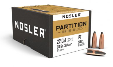 Nosler 22 Cal 60gr Partition® (50ct) 16316