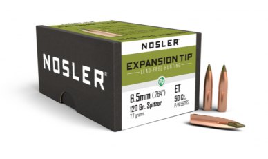 Nosler 6.5mm 120gr Expansion Tip® Lead Free (50ct) 59765