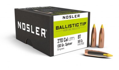 Nosler 270 Caliber 130gr Ballistic Tip® Hunting (50ct) 27130