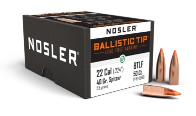 Nosler 22 Caliber 40gr Ballistic Tip® Lead Free (100ct) 45160