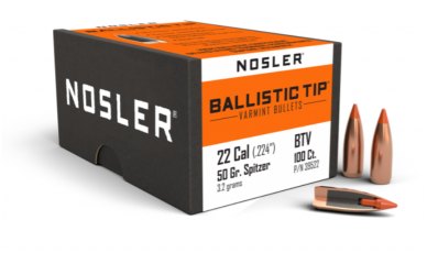 Nosler 22 Caliber 50gr Ballistic Tip® Varmint (100ct) 39522