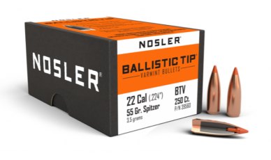 Nosler 22 Caliber 55gr Ballistic Tip® Varmint (250ct) 39560