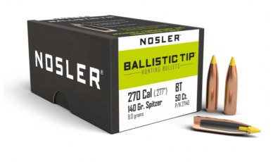 Nosler 270 Caliber 140gr Ballistic Tip® Hunting (50ct) 27140