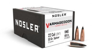 Nosler 22 Caliber 53gr FB Tipped Varmageddon® (100ct) Bullet 36523