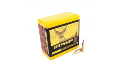 Berger 7 mm 140 Grain Very Low Drag (VLD) Hunting Rifle Bullet (28503)