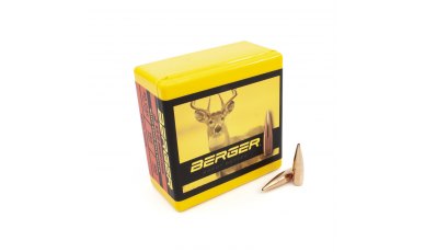 Berger 30 Calibre 155 Grain Very Low Drag (VLD) Hunting Rifle Bullet (30508)