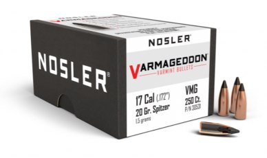 Nosler 17 Caliber 20gr FB Tipped Varmageddon® (250ct) 30531