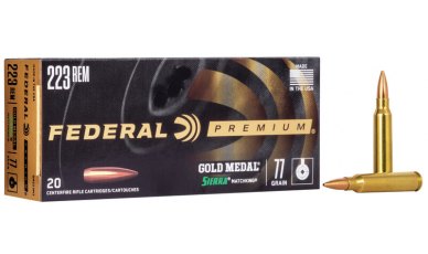 Federal Gold Medal Sierra MatchKing 223 Rem 77gr (GM223M3)