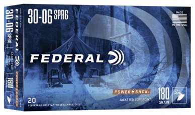 Federal Power-Shok Rifle 30-06 Springfield 168gr (3006B)