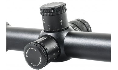 WULF Hurricane 6.5-25x50 SFP Illuminated Half Mildot 0.1MRAD Side Focus Locking Turrets Rifle Scope