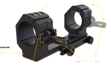 Wheeler 1 Piece Cantilever Scope Mount