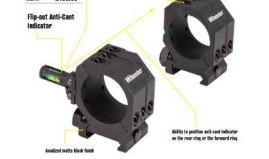 Wheeler 2 Piece Picatinny Scope Rings