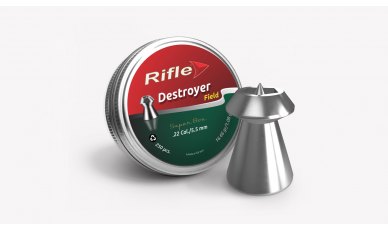 Rifle Ammunition Sport & Field Destroyer 22 5.5 16.66gr (250) Pellets Rifle Ammunition Sport & Field Destroyer 22 5.5 16.66gr (250) Pellets