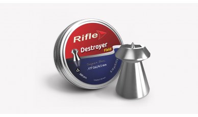 Rifle Ammunition Sport & Field Destroyer 177 4.5 8.18gr (500) Pellets Rifle Ammunition Sport & Field Destroyer 177 4.5 8.18gr (500) Pellets