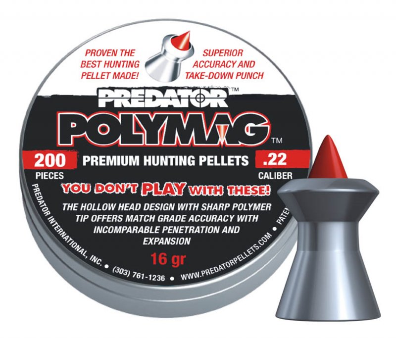 JSB Diabolo JSB Predator Polymag Air Rifle Pellets .20 & .22