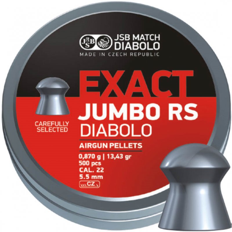 JSB Diabolo JSB Exact Jumbo RS Air Rifle Pellets .22