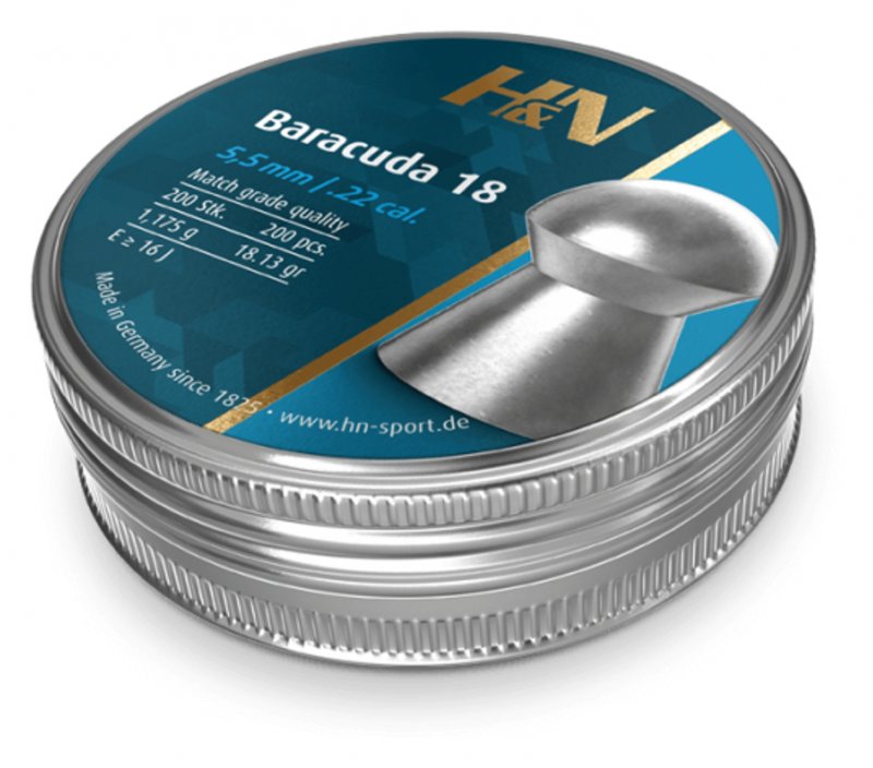 H&N H&N Baracuda 18 Air Rifle Pellets .22