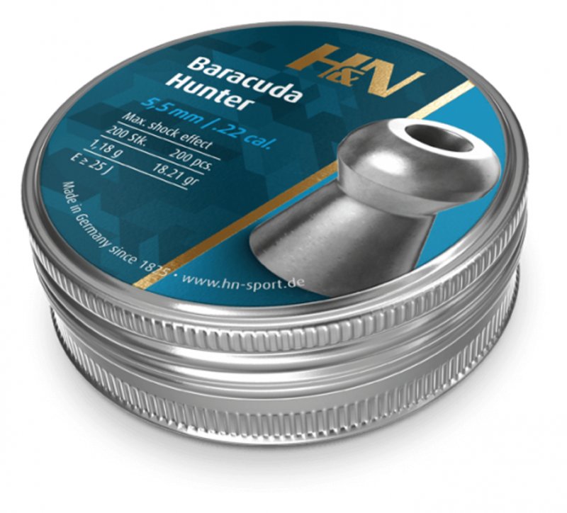 H&N H&N Baracuda Hunter Air Rifle Pellets .22