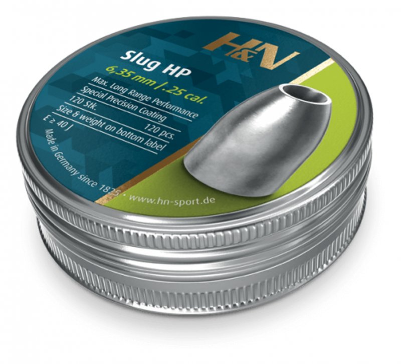 H&N H&N Slug HP 23 gr Air Rifle Pellets .25