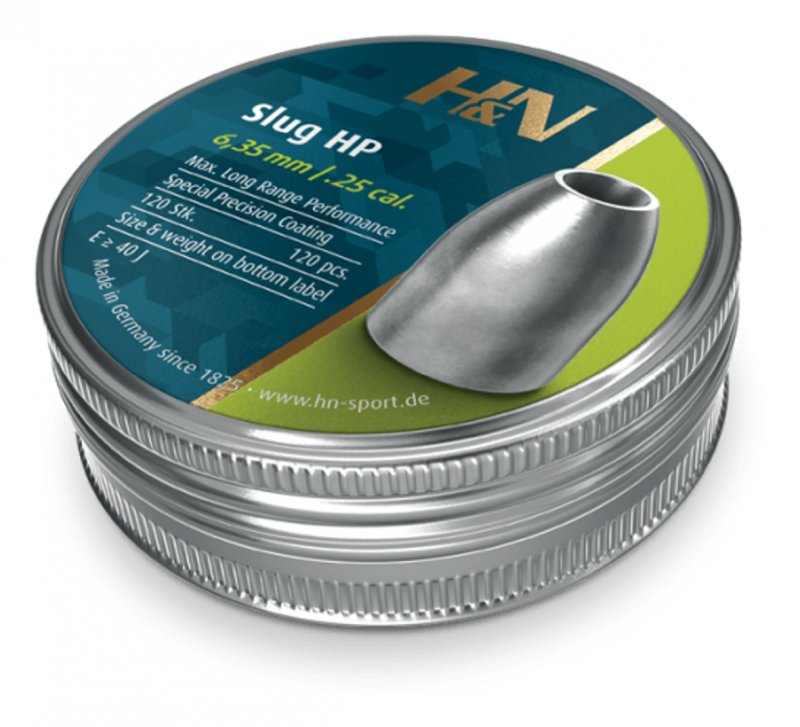H&N H&N Slug HP 25 gr Air Rifle Pellets .25