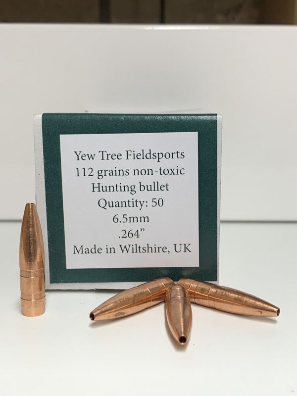 Yew Tree Fieldsports Non Toxic 6.5mm Bullets