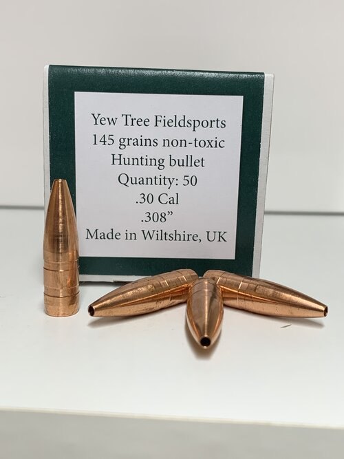 Yew Tree Fieldsports Non Toxic .30 Cal Bullets 145GR