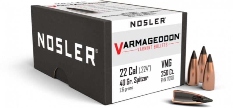Nosler  Nosler 22 Caliber 40gr FB Tipped Varmageddon® (250ct) 17260