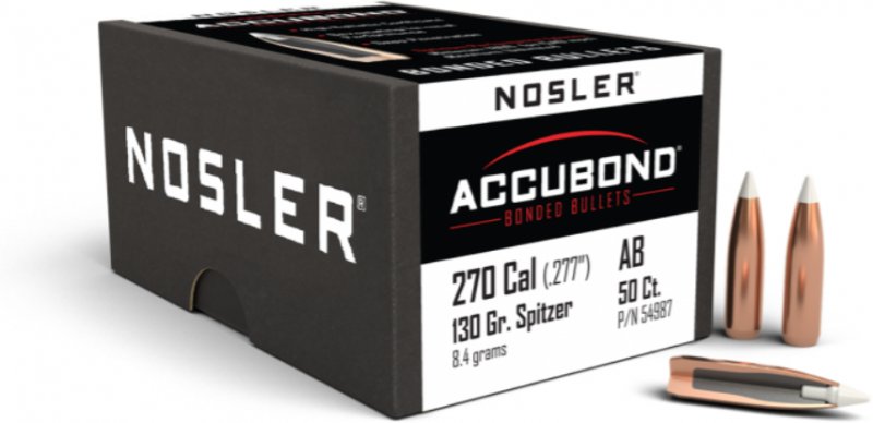 Nosler  Nosler 270 Caliber 130gr AccuBond® (50ct) 54987