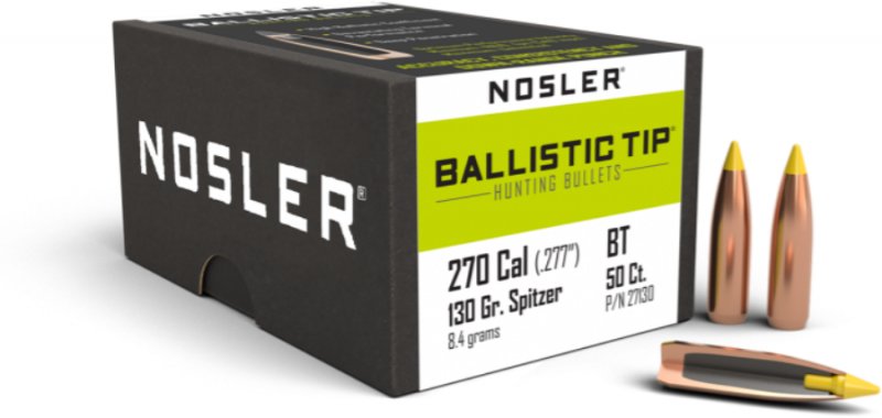 Nosler  Nosler 270 Caliber 130gr Ballistic Tip® Hunting (50ct) 27130