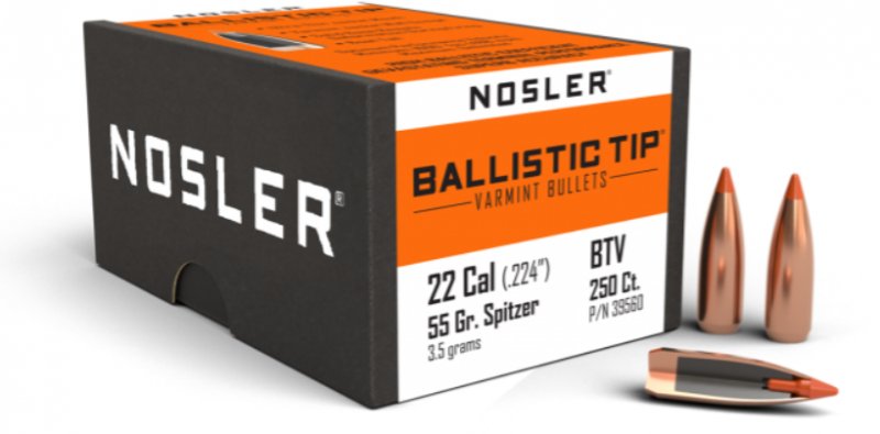 Nosler  Nosler 22 Caliber 55gr Ballistic Tip® Varmint (250ct) 39560