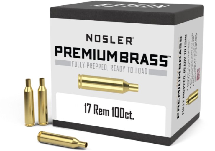 Nosler  Nosler 17 Rem Premium Brass (100ct) 10128
