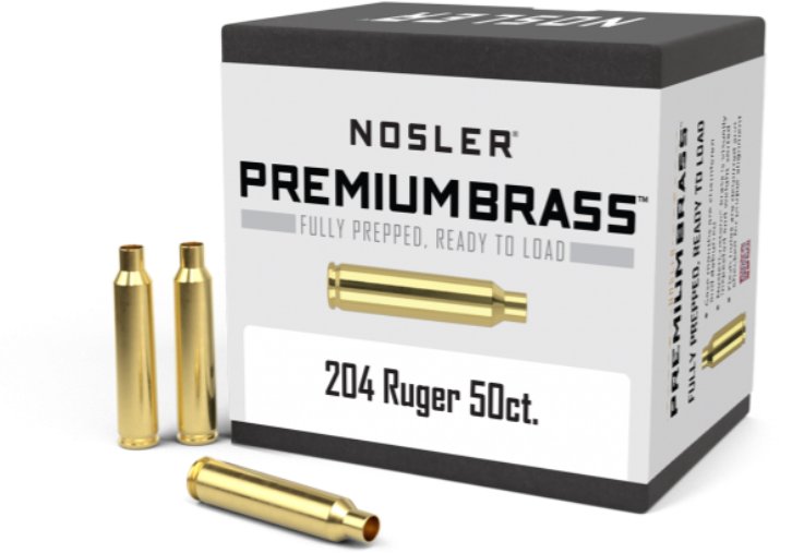 Nosler  Nosler 204 Ruger Premium Brass (50ct) 10056