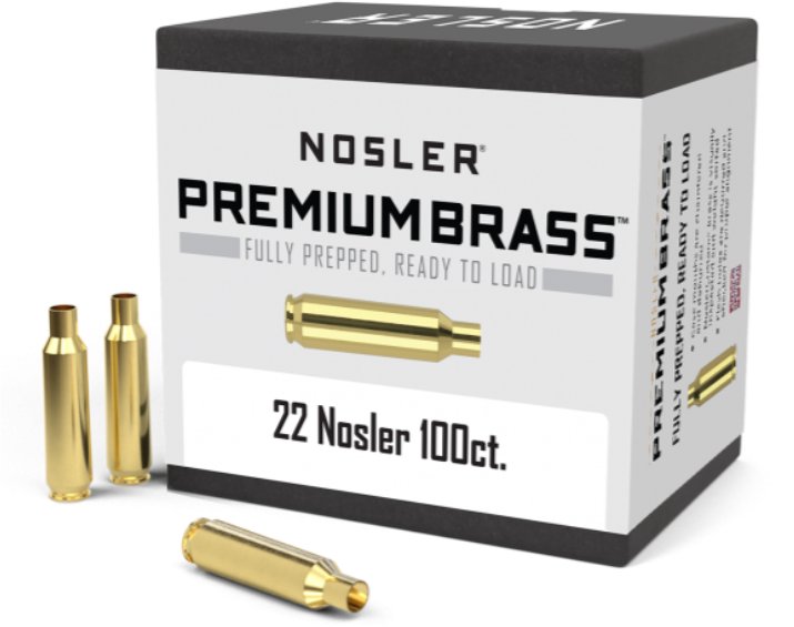 Nosler  Nosler 22 Nosler Premium Brass (25ct) 10067