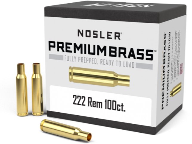 Nosler  Nosler 222 Rem Premium Brass (100ct) 10058