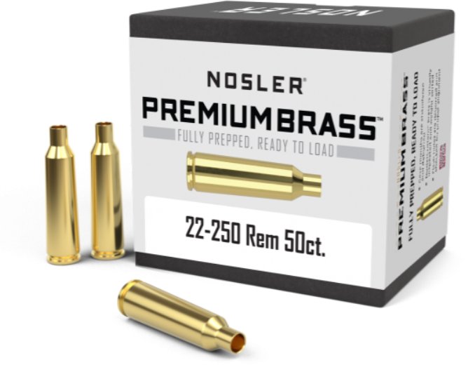 Nosler  Nosler 22-250 Rem Premium Brass (50ct) 10065