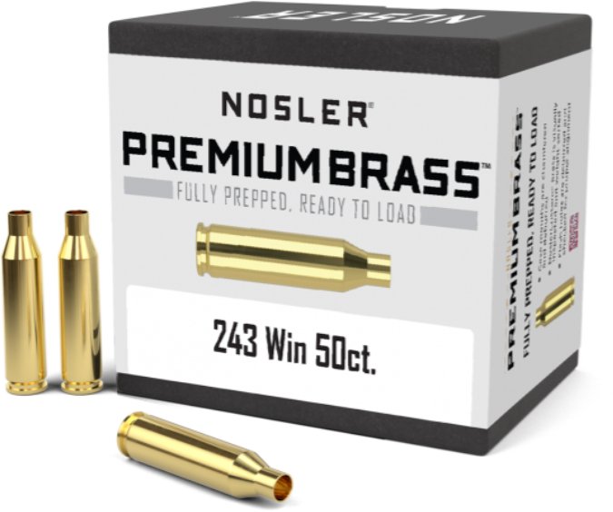 Nosler  Nosler 243 Win Premium Brass (50ct) 10105