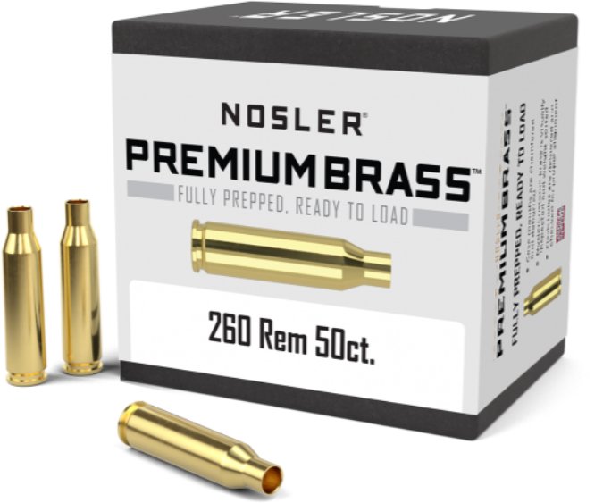 Nosler  Nosler 260 Rem Premium Brass (50ct) 11354