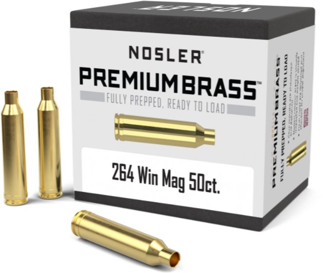 Nosler  Nosler 264 Win Mag Premium Brass (50ct) 11234