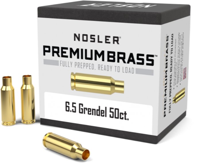 Nosler  Nosler 6.5mm Grendel Premium Brass (50ct) 44916